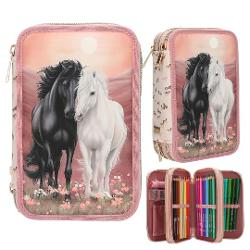 Penar echipat cu 3 compartimente Miss Melody Echipat Blossom Pony 113968