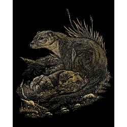 Set gravura pe folie aurie Nurci&nbsp;te invita sa petreci cateva ore in compania celei mai vechi forme de exprimare artistica de cand exista omul pe pamant Placa neagra predesenata in tonuri fine de gri inchis te va ghida in noua ta calatorie poate chiar initiatica Nu stii niciodata ce pasiuni va trezi in interiorul tauAcest&nbsp;Set gravura pe folie aurie Nurci&nbsp;te va scoate din 