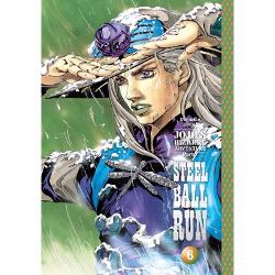 A multigenerational tale of the heroic Joestar family and their never-ending battle against evilThe legendary&nbsp;Shonen Jump&nbsp;series is now available in deluxe hardcover editions featuring color pages&nbsp;JoJo&rsquo;s Bizarre Adventure&nbsp;is a groundbreaking manga famous for its outlandish characters wild humor and frenetic battlesIn the midst of the fifth stage of the cross-country Steel Ball Run race Gyro and Johnny 