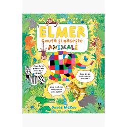 PO&538;I S&258;-L DESCOPERI PE ELMER &Icirc;N FIECARE PAGIN&258;Porne&537;te &icirc;n aventur&259; cu Elmer &537;i prietenii s&259;i din jungl&259; Afl&259; lucruri fascinante despre fiecare dintre prietenii lui Elmer caut&259; indicii &537;i descoper&259; detaliile din fiecare pagin&259;De ce &icirc;l iubesc pe Elmer copiii din &icirc;ntreaga lumeColorat &537;i unic Elmer este singurul elefant diferit din turm&259; cu petice 