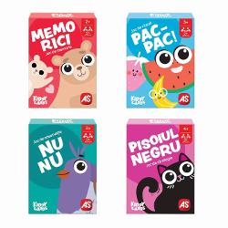 Kiddy Cards este un joc de carti educativ pentru copii conceput pentru a imbina distractia cu dezvoltarea abilitatilor cognitive Are propriul tip de mecanica de joc precum memorie viteza observatie sau strategie fiind adaptate varstei recomandate si potrivite pentru minimum 2 jucatori Regulile sunt simple si usor de inteles ceea ce permite invatarea rapida si implicarea activa a copiilor Jocul contribuie la dezvoltarea atentiei concentrarii gandirii logice si a interactiunii 
