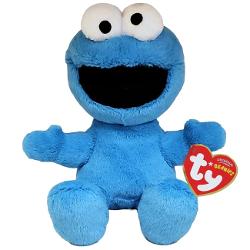 Jucarie de plus TY Beanie Babies - COOKIE MONSTER 15 cm TY44038