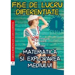 Culegerea de Fise de lucru diferentiate pentru clasa I la Matematica si explorarea mediului este o NOUTATE METODICA sI EDITORIALA propunand organizarea activitatilor de invatare pentru fiecare lectie din planificarea calendaristica prin intermediul fiselor de lucru si verificarea cunostintelor asimilate prin teste de evaluare si autoevaluare Fiecare fisa de lucru contine mai multe niveluri de invatare care pot fi aplicate individual pe echipe sau frontal pentru invatarea in 