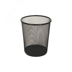 Cos de gunoi CNX 5003 pentru hartie 12 litri 24x27cm plasa metalica negru