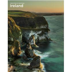 Gently rolling hills and golden sandy beaches rugged cliffs brown-red peat bogs and crystal clear lakes and rivers teeming with salmon and trout The 84079 km2 32599sq miles Atlantic island in north-western Europe has immense attractions It also justifiably bears the title Emerald Isle lush green fields and pastures characterize the landscape with spots of color from yellow broom or red rhododendron setting accents And yes sometimes it even rains In Dublin Galway Cork and 