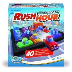 Rush Hour un puzzle logic care te prinde la fiecare nivel Scopul in acest joc este eliberarea masinii rosii blocate in trafic prin mutarea atenta a celorlalte vehicule de pe tabla Regulile simple permit inceperea jocului imediat iar nivelurile de dificultate crescatoare ofera satisfactie pe termen lung Fiecare carte de provocare prezinta o configuratie de start care trebuie rezolvata pas cu pas de la puzzle-uri usoare pentru incepatori pana la provocari complexe pentru experti Rush Hour 
