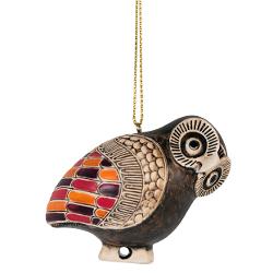 Ornament artistic inspirat de un ariballos grecesc antic &icirc;n form&259; de bufni&539;&259; Aceste vase mici erau folosite pentru ulei parfumat pre&539;ios; bufni&539;a era str&acirc;ns asociat&259; cu Atena zei&539;a &icirc;n&539;elepciuniispan 