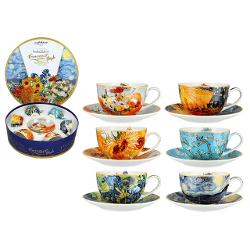 Bucur&259;-te de savoarea cafelei sau a ceaiului &icirc;ntr-o companie artistic&259; de excep&539;ie cu setul de 6 ce&537;ti Van Gogh &ndash; Inspira&539;ie picturi Inspirat de operele celebrului pictor Vincent van Gogh acest set deosebit aduce culoarea expresivitatea &537;i frumuse&539;ea artei impresioniste &icirc;n fiecare moment de relaxareFiecare cea&537;c&259; este decorat&259; cu 