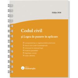 Lucrarea cuprinde Codul civil si Legea de punere in aplicare a acestuia redata in extras&nbsp;Articolele din cod sunt insotite de textele corespondente din reglementarea anterioara Codul civil din 1864 Codul comercial Codul familiei Decretul nr 1671958 si celelalte acte normative al caror continut a fost absorbit in Codul civil redate cu caractere italice si se fac trimiteri la legislatia conexa&nbsp;De asemenea sunt prezentate deciziile Curtii Constitutionale de 