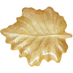 Adaug&259; un plus de elegan&539;&259; &537;i str&259;lucire mesei tale cu acest set de 2 platouri din sticl&259; din colec&539;ia Glitter Gold de la Easy Life Inspirate din frumuse&539;ea naturii platourile impresioneaz&259; prin forma de frunz&259; cu margini ondulate textura delicat&259; &537;i finisajul auriu sclipitor care le transform&259; &icirc;n accesorii decorative deosebitep classisSelectedEnd 
