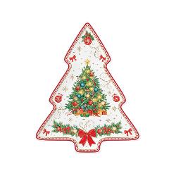 Platou din por&539;elan &icirc;n form&259; de brad Easy Life colec&539;ia Christmas Heritage 20 x 25 cm &ndash; R1481CHERAdu magia Cr&259;ciunului la masa de s&259;rb&259;toare cu platoul din por&539;elan &icirc;n form&259; de brad Easy Life colec&539;ia Christmas Heritage o pies&259; elegant&259; &537;i plin&259; de farmec care &icirc;mbin&259; frumuse&539;ea 
