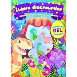 Lumea dinozaurilor8 planse cu macheteStickere din gel reutilizabil