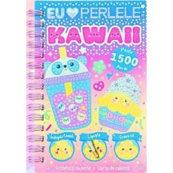 Kawaii - Activitati cu perle20 pagini de colorat6 planse pentru activitati cu perlekit de aplicare perlepeste 1500 perle