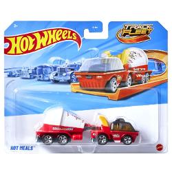 Flota Hot Wheels Track este gata de cursa Conceput sa functioneze cu senile Hot Wheels fiecare vehicul este la scara 164 si include o cabina si o remorca cu decoratiuni dragute si o multime de grafica Diferite sortimente sunt disponibile pe tot parcursul anului pentru sortimente tot mai variate Copiii si colectionarii deopotriva isi vor dori propria escadrila personalizata Articole vandute separat Stilurile culorile si decoratiunile pot varia Cu detaliile lor cool si decorurile lor 