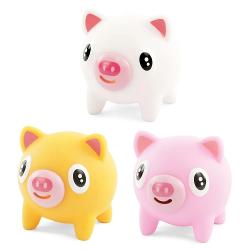 Noisy Pig purcelus jucarie senzoriala este o jucarie amuzanta si interactiva potrivita pentru copiii care iubesc animalutele si joaca tactila Purcelusul are un design vesel cu forme rotunjite si culori placute fiind usor de tinut si manevrat de cei mici La apasare produce sunete distractive de tip &bdquo;pop&rdquo; oferind o experienta de joaca dinamica si captivanta Produsul incurajeaza imaginatia coordonarea mana-ochi si stimularea simturilor fiind ideal pentru joaca acasa in 