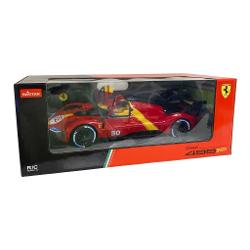 Copilul dumneavoastra se poate juca in voie cu masina cu telecomanda Ferrari 499P scara 1 la 14 oferita de brandul international Rastar Nicio cursa nu este imposibil de castigat cu acesta masinuta replica oficiala cu licenta a modelului original construita cu mare atentie la detalii Masinuta are proportiile ideale pentru momente pline de distractie si amuzament Masinuta functioneaza pe frecventa de 24GAlimentarea se face astfel  pentru masinuta sunt necesare 5 baterii tip AA  iar 