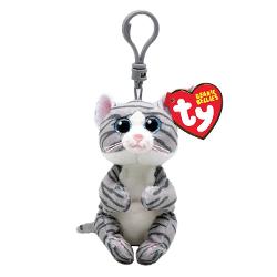 Jucarie de plus TY BEANIE bellies - Mitzi pisica tabby gri TY40539