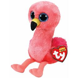 Jucarie de plus TY Beanie Boos - GILDA flamingo roz 15cm TY36848