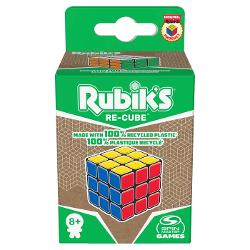 Rubik&rsquo;s Re-Cube este puzzle-ul clasic de potrivire a culorilor care poate fi savurat acasa sau in miscare acum realizat din plastic reciclat 100 Re-Cube va este trimis intr-un pachet 100 durabil realizat din carton nealbit Rubik&rsquo;s Re-Cube 3x3 este un puzzle extrem de captivant care ia fascinat pe fanii din intreaga lume de zeci de ani Cubul Rubik are sase laturi diferite fiecare alcatuita din noua patrate colorate Un must-have pentru iubitorii de puzzle-uri scopul este 