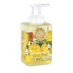 Sapun lichid spuma Sapunul contine aloe vera si este imbogatit cu unt de sheaCatifeleaza si hidrateaza pielea Aroma lamaie si busuiocGramaj530 ml