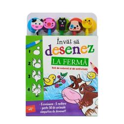 Instruc&539;iunile pas cu pas plan&537;ele pentru exersat &537;i fundalurile distractive concepute special pentru ei &icirc;i ajut&259; pe copii s&259; creeze cu u&537;urin&539;&259; propriile lor opere de art&259; Peisajele de la ferm&259; care-i inspir&259; pe micii arti&537;ti includ animale precum v&259;cu&539;ele &537;i ra&539;ele dar &537;i utilaje cum sunt tractoarele sau