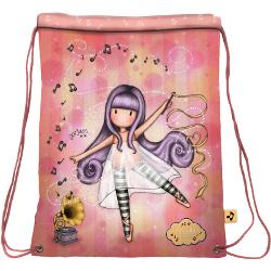 Saculet cu snur Gorjuss Melodies Little DancerAnul acesta venim cu noi colectii&nbsp;Santoro Gorjuss&nbsp;Saculetul cu snur Gorjuss Melodies Little Dancer&nbsp;este practic si util atat in zilele in care este necesar echipamentul sportiv la scoala sau sala de fitness cat si in lungile plimbari prin parcSaculetul cu snur Gorjuss Melodies Little Dancer&nbsp;este captusit in interior in deja celebrele 
