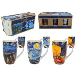 Set 3 cani Van Gogh - noapte instelata cafe at night noapte instelata peste rhone 350ml 8301601