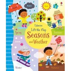 This charming book will help children recognize and talk about the seasons and weather There are spring summer autumn and winter scenes with lots to spot and over 80 flaps to lift plus pages on seasonal changes and what to wear when its sunny rainy or snowing A delightful book to share and to help develop language skills