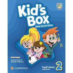 THE CLASSIC COURSE FOR A NEW GENERATIONKids Box New Generation is a 7-level general English course that takes learners through to A2 by the end of level 6 Its also officially validated exam preparation material with a syllabus that follows the Cambridge English Qualifications for Young LearnersA generation has learnt English with Kids Box Maskman Marie Trevor Monty the Star family and their friends are back as 