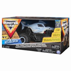 Megalodon oficial Scala 1 24 Megalodon este un camion oficial Monster Jam Din adancul oceanului preistoric se ridica telecomanda pentru Megalodon scara 124 din Monster Jam oficiala complet noua Acest pradator puternic se dezlantuie pentru a face cascadorii epice accidente nebunesti si lovituri brutale Din adancurile oceanului preistoric se ridica noul Monster Jam Megalodon RC in scara 124 Acest pradator puternic este pe cale de a efectua cascadorii epice cu 24 GHz puteti executa pana la 