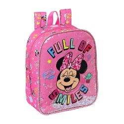 Rucsac mic gradi 27 cm Minnie MouseRucsac gradi Minnie Mouse este destinat fetitelor care merg la gradinita si o iubesc pe Minnie Mouse Il recomandam datorita dimensiunilor sale reduse si manevrabilitatii accesibile celor miciGhiozdanul are un singur compartiment principal care se inchide cu fermoar Acest rucsacel este special conceput pentru fetitele cochete care iubesc stelutele stralucitoare Acesta are pe partea frontala muuulte stelute 