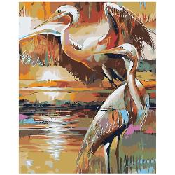 Tablou pe numere te poate scufunda partial in lumea fanteziilor tale si iti ofera posibilitatea de a patrunde mai mult in lumea artei de a petrece placut si productiv timpul liber De asemenea rezultatul muncii poate sa se transforme in decor pentru casa sau o ideie minunata de cadou&nbsp; &nbsp;Ce contine setul de pictura pe numereUn desen contur cu indicarea numarului culorii 4050cm Fiecare celula de contur a imaginii este numerotata si corespunde unei cutii 