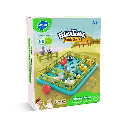 Jocul poate fi jucat in doua moduri diferite Fiecare card arata numarul de animale in pozitii diferite in functie de card a sunt necesare in total 1-3 bucati de gard pentru a plasa animalele in tarcuri separate Jocul ajuta la formarea abilitatilor de analiza rationament si sortare