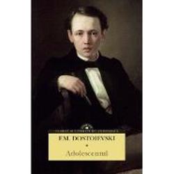 Diferit ca ton de celelalte capodopere ale scriitorului romanul Adolescentul 1875 ocupa un loc aparte in creatia dostoievskiana fiind istorisit din perspectiva unui tinar de nouasprezece ani ale carui imaturitate prospetime si naivitate se reflecta magistral in vocea narativa Fiul nelegitim al unui mosier depravat tinarul Arkadi Makarovici Dolgoruki oscileaza neincetat intre pornirea de a scoate la iveala greselile tatalui si dorinta 