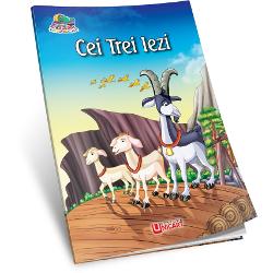 Cei trei iezi Carte de colorat cu text