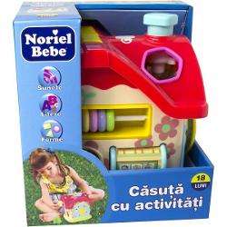 Bine ai venit în c&259;su&539;a în care se întâmpl&259; lucruri minunateC&259;su&539;a cu activit&259;&539;i are o mul&539;ime de func&539;ii &537;i caracteristici sortator de forme &537;i litere roti&539;e ac&539;ionate manual u&537;i&539;&259; care se încuie &537;i se descuie etc care antreneaz&259; mintea iscoditoare a micu&539;ului 