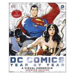 About DC Comics Year by Year A Visual ChronicleFind out everything you need to know about all your favourite superheroes from DC comic books The most comprehensive chronological history of DC Comics ever published DC Comics Year by Year A Visual Chronicle covers all the milestone events in the history of DC ComicsExplore the milestone events of DC Comics month by month from the companys inception in 