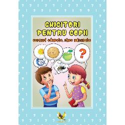 Pentru copii ghicitorile reprezint&259; mai mult dec&acirc;t un joc aduc&acirc;nd &537;i multe beneficii celor mici &bull; Sunt amuzante &bull; Ajut&259; la &icirc;mbog&259;&539;irea vocabularului &bull; Stimuleaza g&acirc;ndirea copiilor &537;i capacitatea de &icirc;n&539;elegere a acestora V&259; punem la dispozi&539;ie peste 150 de ghicitori amuzante &537;i diverse ilustrate deosebit prin intermediul c&259;rora copiii vor &icirc;ndr&259;gi aceast&259; carte