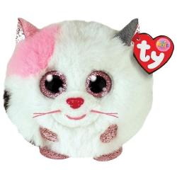 Jucarie de plus TY Beanie Balls - MUFFIN pisica alba