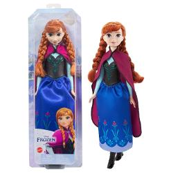 Faceti cunostinta cu aceste papusi de moda inspirate din indragitele filme Disney Frozen Fiecare papusa articulata este prezentata in aspectul ei din film si are parul moale care poate fi periat Fanii le pot colecta pe toate si pot recrea aventuri magice in Arendelle si nu numai Fiecare papusa se vinde separat in functie de disponibilitate Papusile nu pot sta singure in picioare sau sezut Culorile si decoratiunile pot varia Acest pachet contine o papusa Anna cu codite