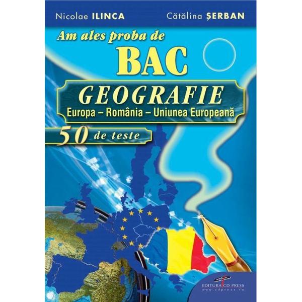 In cadrul examenului de bacalaureat 2012 GEOGRAFIA are statutul de disciplina optionala fiind sustinuta la proba E d de catre elevii care au urmat profilul umanist din filiera teoretica pentru profilul servicii din filiera tehnologica si pentru toate profilurile si specializarile din filiera vocationala cu exceptia profilul militar din filiera vocationala Cuprinsul acestui auxiliar curricular a fost conceput avand in vedere atat competentele cat si programa de examen pentru disciplina 