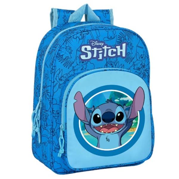 Dimensiuni 27x10x33 cmMaterial 100 poliesterCapacitate volumentrica 10 lGreutate 375gAcest rucsac decorat cu Lilo & Stitch este o alegere excelenta pentru inceperea scolii anului scolar deoarece culoarea si modelul il vor face cu siguranta favoritul copilului tauRucsacul pentru clasa zero Lilo & Stitch este special realizat pentru prescolariAvand 