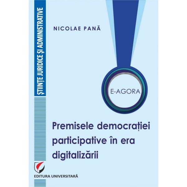 Agora si E-Agora sunt doua concepte care se completeaza si se sustin in plan teoretic Asa cum Agora antica dispunea de doua functii aceea de piata fizica in care se intalneau cetatenii dar si un mod de corelare si amalgamare a opiniei publice in acte normative aplicabile erga omnes la fel E-Agora converge spre o idealizare a opiniei publice care are printre finalitati si pe aceea de a forma opinii crezuri si intr-un final acte juridice Totusi in plan practic E-Agora nu reprezinta o 