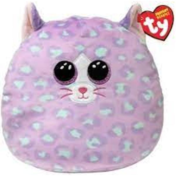 Jucarie de plus TY Squishie Beaniea - CASSIDY pisica mov 30 cm