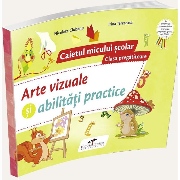 Acest caiet de lucru este realizat in conformitate cu noul curriculum pentru clasa pregatitoare aprobat prin OMEN nr 341819032013Caietul de Arte vizuale si abilitati practice face parte din PACHETUL EDUCATIONAL RECOMANDAT DE CD PRESS PENTRU CLASA PREGATITOARE alaturi de caietele de Comunicare in limba romana Matematica si explorarea mediului si Dezvoltare personalaIata10 motive sa 