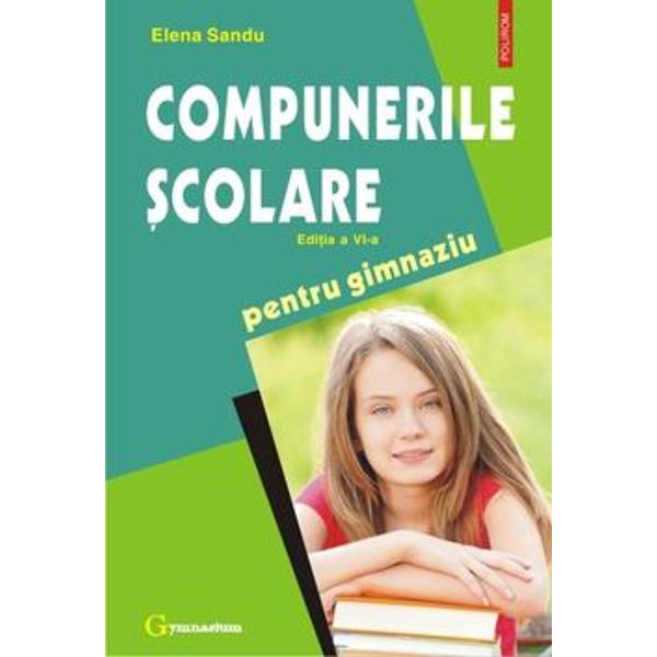 Compunerile scolare pentru gimnaziu editia a VI aVolumul con&355;ine îndrum&259;ri eficiente privind realizarea tuturor tipurilor de compuneri prev&259;zute de actuala program&259; &351;colar&259; în&355;elegerea tipului de compunere echilibrarea p&259;r&355;ilor componente principiile &351;i regulile ce trebuie respectate elementele de compozi&355;ie &351;i structur&259; titlul corpul textului paragraful 