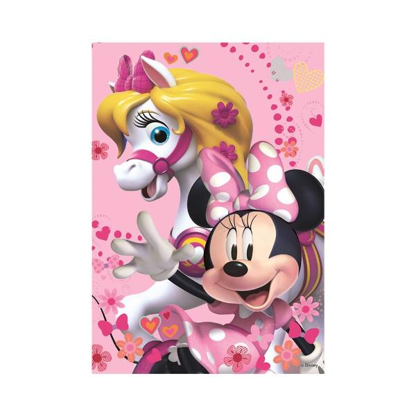 Puzzle Minnie Mouse 200 piese - DINO TOYS Fiecare vedeta de la Hollywood iubeste diamantele iar Minnie Mouse nu face exceptie Caracteristici- Pachetul contine 200 de piese de puzzle 1 lipici si 40 de diamante din acril autoadezive Cu ajutorul lor fetitele vor realiza o frumoasa imagine cu Minnie avand o experienta stralucitoare si ore de distractie- Piesele de puzzle sunt realizate din 