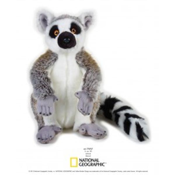 Jucarie din plus National Geographic Lemur 30 cmCompleteaza colectia ta de animale salbatice cu acest lemur din plus cu blanita moale si pufoasa Copii pot afla mai multe lucruri interesante despre cel mai iubit si simpatic mamifer terestruLemurul este un mamifer primat solitarcare traieste in 