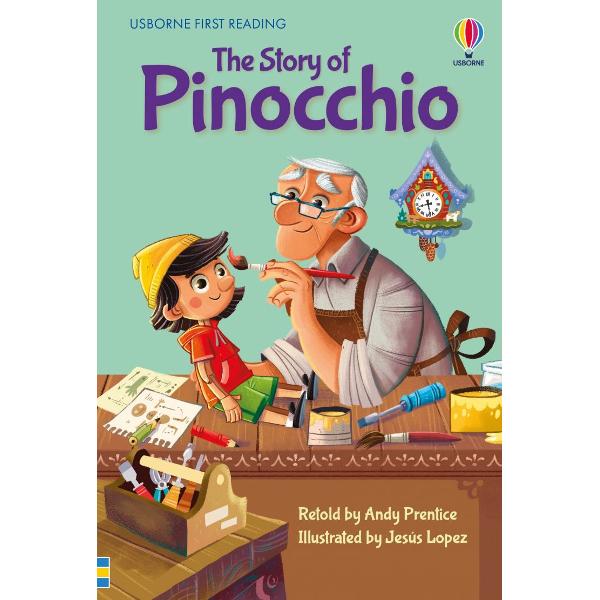 Once up a time there was a piece of wood So begins the famous tale by Carlo Collodi about Pinocchio the carefree puppet and his journey to become a real boy This lively retelling has been written especially for children learning to read with advice from an expert in teaching reading
