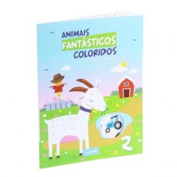 Carte de colorat Animale Fantasice 2  autocolante